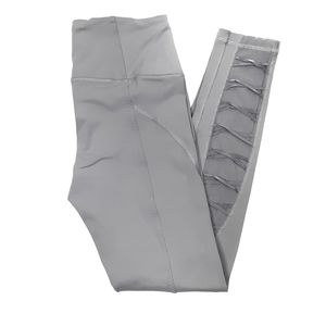 Victoria's Secret Sport Gray Ribboned Leggings